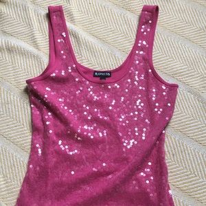 Express hot pink size small  tank